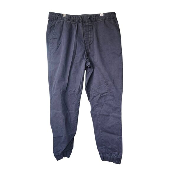 Old Navy Men's Size Large Navy Canvas Modern Jogger Built In Flex Pants - Picture 1 of 5